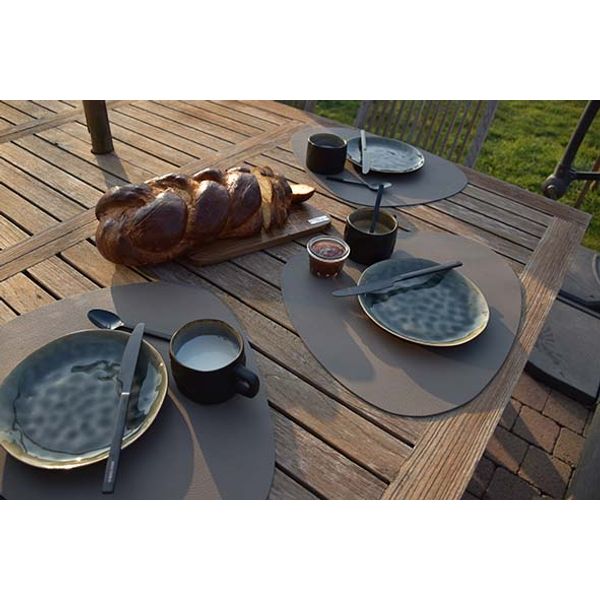 Placemat Leder Bruin 30,5x39cm Organisch  