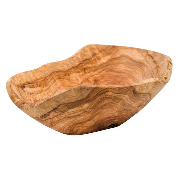 Organic Slakom D35-39cm Rond Olijfhout Natuur 