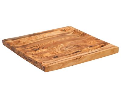Presentatiebord 26.5x26.5xh1,8 Olijfhout Vierkant