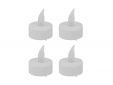 Theelicht Set4 Led Wit Op Kaart Incl. 4 Cr2032 Batt.
