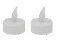 Theelicht Set2 Led Wit Op Kaart Incl.2 Cr2032 Batt