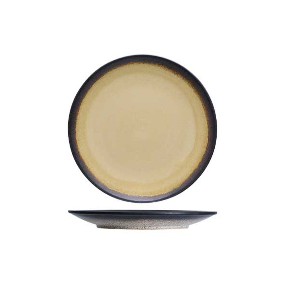 Cosy & Trendy Platte borden Fervido Yellow Plat Bord D26,5cm