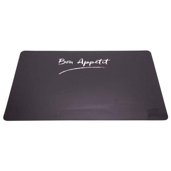 Placemat Zwart Transparant 43.5x28.5cm  