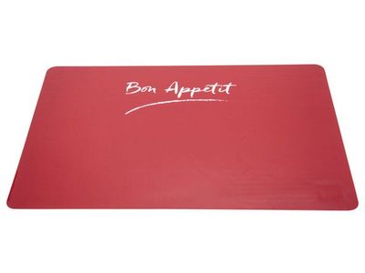 Set Table Rouge Transparent 43.5x28.5cm 