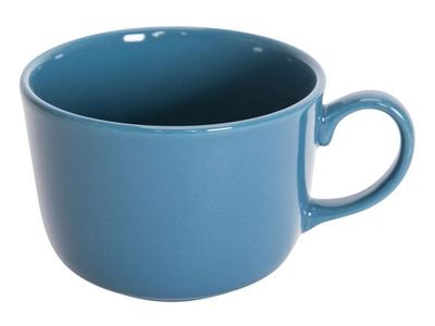 Serena Blue Lagoon Jumbo Beker D11cm 49c Glanzend Blauw