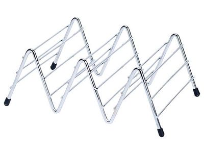 Tacorek Voor 2 Stuks 14x22xh8,3cm Chroom