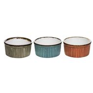 Brisbane Ramekin 3 Ass D8,8xh4,4cm Blue-grey-orange 