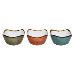 Cosy & Trendy Brisbane Pot Apero 3 Ass 8,5x8,5xh5cm Blue-grey-orange 