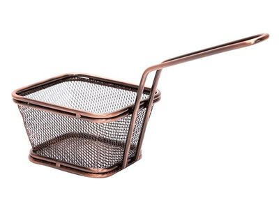 Frietmandje Antiek Brons Klein 19-10.5x9x6-13.5cm