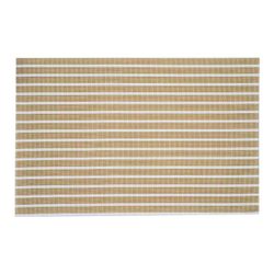 Placemat Pvc Gewoven Wit-goud 45x30cm  