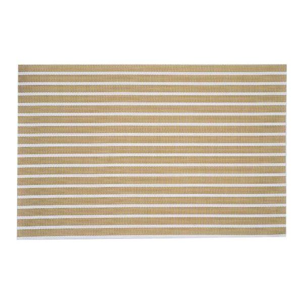 Placemat Pvc Gewoven Wit-goud 45x30cm  