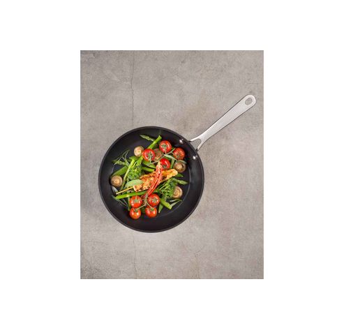 Healthy Pan Alu Braadpan Zwart-zwart D28 Steel Roestvrij Staal-allevuren-conisch  Cosy & Trendy