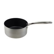 Technopro Casserole Sauce Gris-noir D16 Alu-tous Feux-poignee Inoxy-bord.droit 