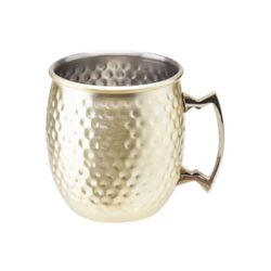 Cosy & Trendy MOSCOW MUG DRINKBEKER GOUD GEHAMERD 