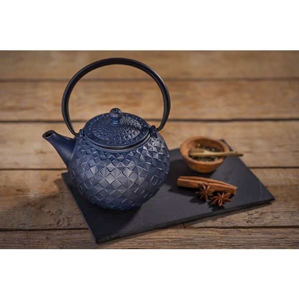 Cosy & Trendy Sakai Theepot Blauw 1l Gietijzer Incl Filter