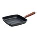 Cosy & Trendy Authentic Cook Grillpan 28x26cm Koolstofstaal Wooden Handle