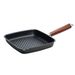 Cosy & Trendy Authentic Cook Grillpan 28x26cm Koolstofstaal Wooden Handle