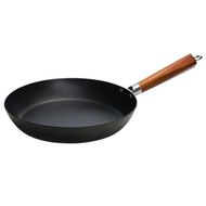 Authentic Cook Poele A Frire D28cm Acier Carbone Wooden Handle 