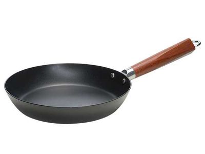 Authentic Cook Braadpan D24cm Koolstofstaal Wooden Handle