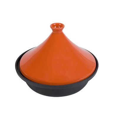 Tajine Zwart-oranje D30cm Inductie  