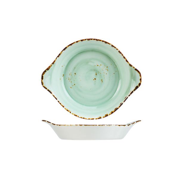 Quiandra Green Eierpannetje D22-17.5cm H4.3cm - New Bone China 