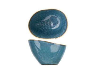 Aicha Blue Kommetje 15x12,5xh7-8,5cm Ovaal