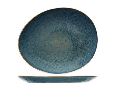 Aicha Blue Dessertbord 19,5x16,5cm Ovaal