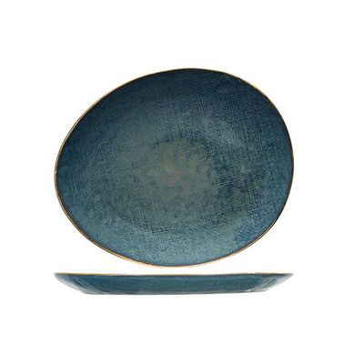 Aicha Blue Assiette Dessert 19,5x16,5cm Ovale  Cosy & Trendy