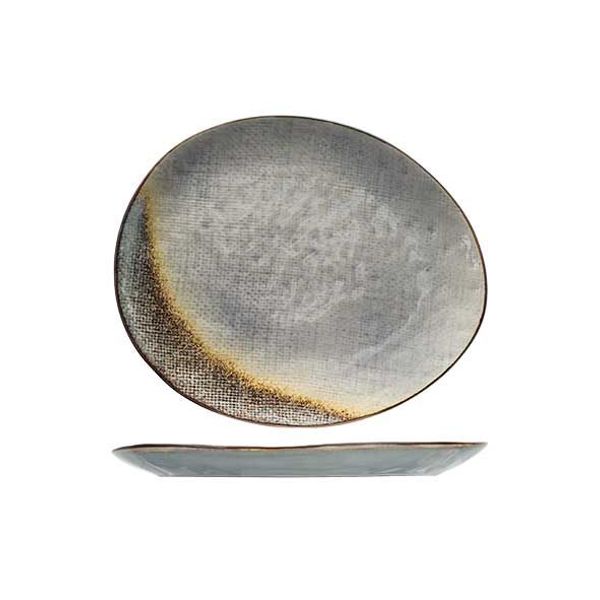 Thirza Grey Plat Bord 27x23cm Ovaal  