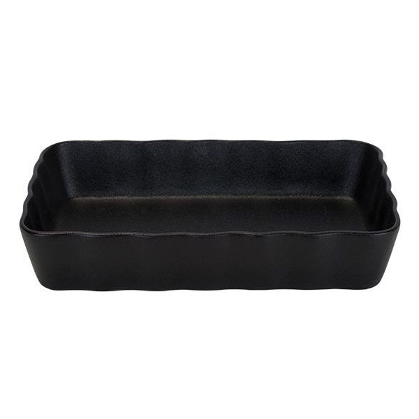 Yara Black Ovenschotel 18x22,5-27.3cm H5.7cm Twee Grepen 104cl 