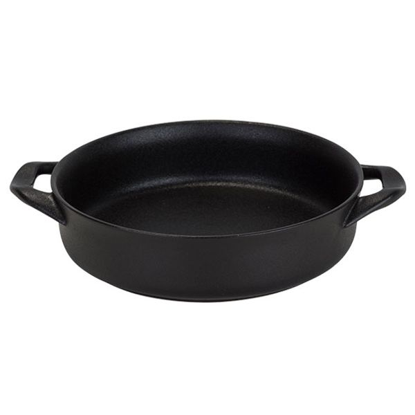 Cosy & Trendy Yara Black Ovenschotel 22x26.5-32.5cm H6.5cm Twee Grepen 1.75l