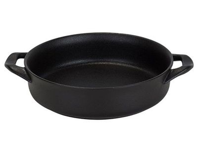 Yara Black Ovenschotel 22x26.5-32.5cm H6.5cm Twee Grepen 1.75l