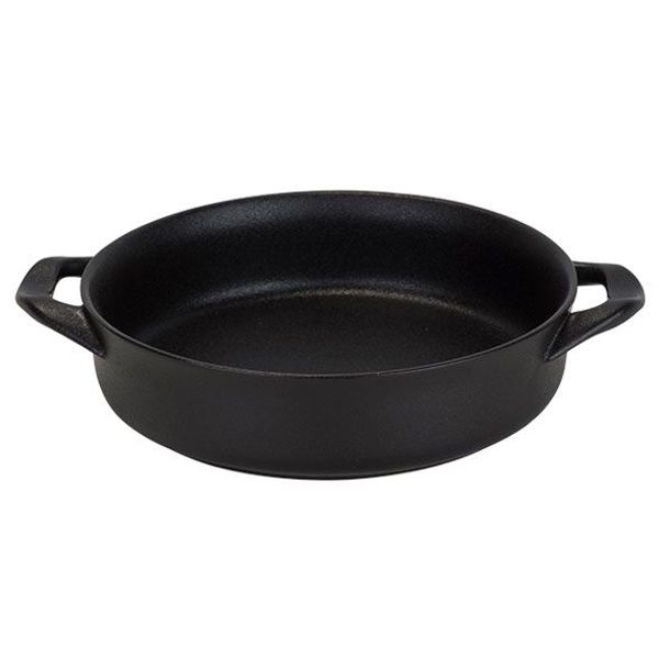 Yara Black Ovenschotel 22x26.5-32.5cm H6.5cm Twee Grepen 1.75l 