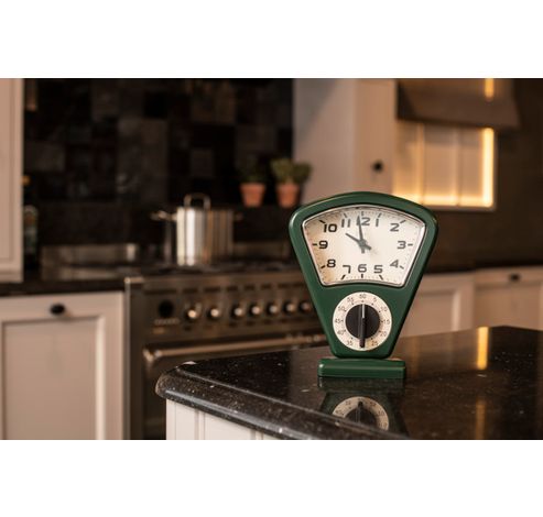 Timer Et Horloge Vert 17,5x10xh21cm   Cosy & Trendy