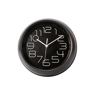 Horloge Noir D26xh5,3cm Rond  