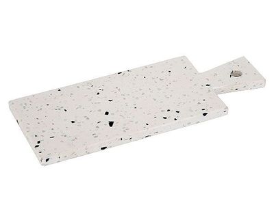 Terrazzo Tray 30x12cm Wit Rechthoek 