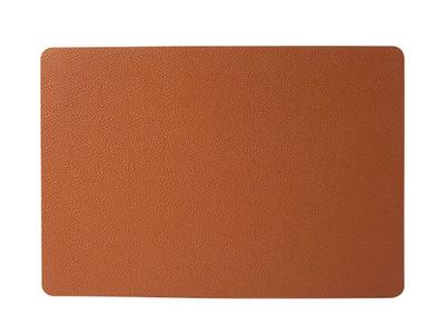 Placemat Leder Bruin Oneffen Rechthoek 43x30cm