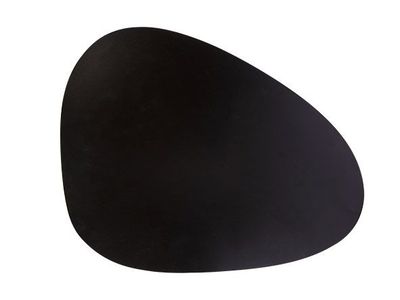 Placemat Faux Cuir Noir 30.5x39cm Oval-o Rganique