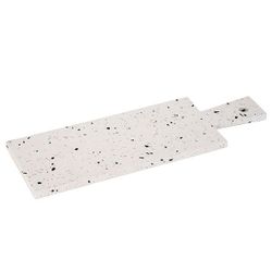 Terrazzo Tray 39x13cm Wit Rechthoek  