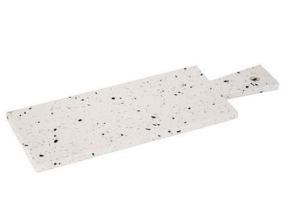 Terrazzo Tray 39x13cm Wit Rechthoek 