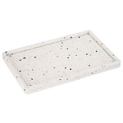 Terrazzo Tray 30x20cm Wit Met Boord Rechthoek 