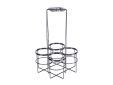 Wijnfleshouder Zwart 20x20xh36cm 4 Fless En