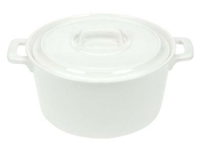 Clio White Potje Met Deksel 75cl D15,3x7 ,3cm