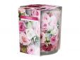 Ct Geurkaars Glas Roses - Roze 22u D7xh8 Cm