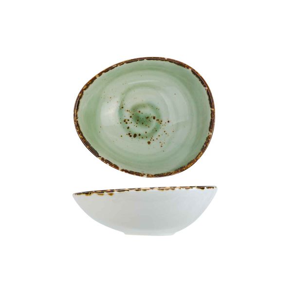 Cosy & Trendy Quiandra Green Schaaltje 13,5x11,7cm H4.8cm - New Bone China