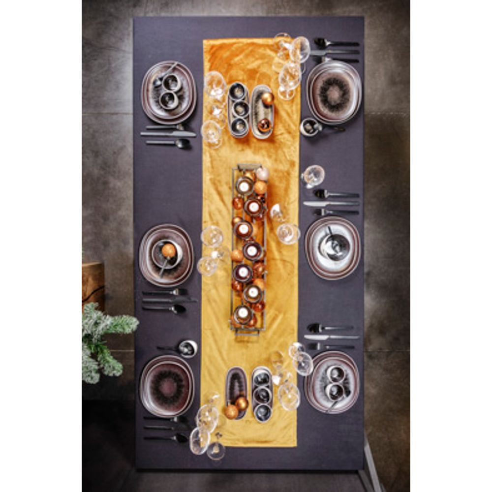 Cosy & Trendy Platte borden Aubergina Plat Bord 27,1x23,3cm