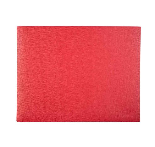 PLACEMAT LEDER ROOD RECHTHOEKIG  Cosy & Trendy