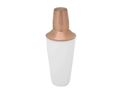 White-copper Shaker 750ml D9.5x26cm White Outside - Copper Inside