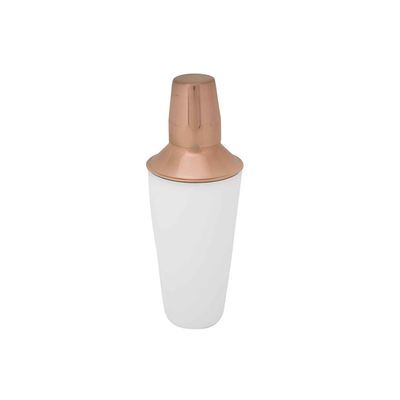 White-copper Shaker 750ml D9.5x26cm White Outside - Copper Inside  Cosy & Trendy