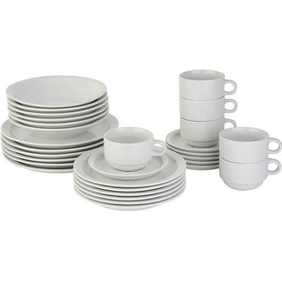 Today White Set De Table 30 Pieces  